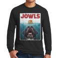 Newfoundland Dog Newfie Lab Jowls Burger Dog Mom Dad Men Long Sleeve T-Shirt
