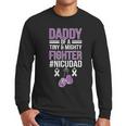 NICU Dad Micro Preemie Baby Dad Of NICU Warrior Appreciation Men Long Sleeve T-Shirt