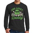 One Lucky Daddy St Patricks Day Dad Father Men Long Sleeve T-Shirt