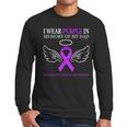 Pancreatic Cancer I Wear Purple In Memory Of My Dad Men Long Sleeve T-Shirt