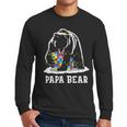 Papa Bear Autism Awareness Autism Matching Family Dad Men Long Sleeve T-Shirt Papa Bear Autism Awareness Autism Matching Family Dad Men Long Sleeve T-Shirt