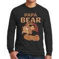 Papa Bear Bears Animal Pun Lover Dad Father Daddy Father's Men Long Sleeve T-Shirt