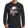 Papa Bear Face Cool Dad Style Retro Fathers Day Daddy Bear Men Long Sleeve T-Shirt Papa Bear Face Cool Dad Style Retro Fathers Day Daddy Bear Men Long Sleeve T-Shirt