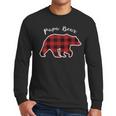 PAPA Bear Men Red Plaid Christmas Pajama Family Dad Small Men Long Sleeve T-Shirt PAPA Bear Men Red Plaid Christmas Pajama Family Dad Small Men Long Sleeve T-Shirt