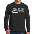 Papi Chulo Mexican Dad Father's Dad Chingon Fathers Day Men Long Sleeve T-Shirt