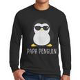 Penguin Papa Father's & Cute Dad Men Long Sleeve T-Shirt