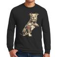 Pitbull I Love Dad Pit Bull Terrier Pettie Dog Owner Father Men Long Sleeve T-Shirt