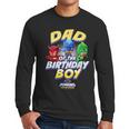 PJ Masks Group Shot Dad Of The Birthday Boy Logo Men Long Sleeve T-Shirt