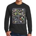 Play Cars On Dad's Back Mom's Back City Map BACK PRINT ONLY Men Long Sleeve T-Shirt