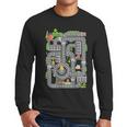 Play Cars On Dad's Back Shirt Kids And Fathers Play Men Long Sleeve T-Shirt