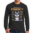 Pomsky Anatomy Dog Mom Dad Men Long Sleeve T-Shirt Pomsky Anatomy Dog Mom Dad Men Long Sleeve T-Shirt