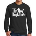 Poodle The Dogfather Cool Dog Daddy Dad Papa Father Men Kids Men Long Sleeve T-Shirt