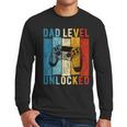 Pregnancy Announcement Dad Level Unlocked New Daddy Father Men Long Sleeve T-Shirt