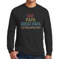 Promoted To Great Papa 2024 Fathers Day First Time Dad Men Long Sleeve T-Shirt Promoted To Great Papa 2024 Fathers Day First Time Dad Men Long Sleeve T-Shirt