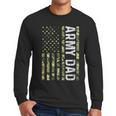 Proud Army Dad United States USA Flag For Father's Day Men Long Sleeve T-Shirt