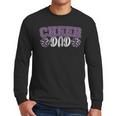 Proud Cheer Dad My Favorite Cheerleader Calls Me Dad Purple Men Long Sleeve T-Shirt