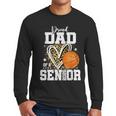 Proud Dad Of A 2026 Senior Basketball Graduation Leopard Men Long Sleeve T-Shirt