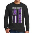 Proud NICU Dad Of NICU Warrior Micro Preemie Baby Father Men Long Sleeve T-Shirt