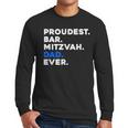 PROUDEST BAR MITZVAH DAD EVER Jewish BOY Celebration Men Long Sleeve T-Shirt