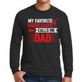 Red Cheer Dad Family Father Cheerleader Squad Men Long Sleeve T-Shirt