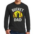 Retro Daddy Bucket Dad Softball Girl Men Long Sleeve T-Shirt