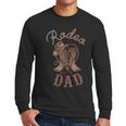 Rodeo Dad Western Cowboy Birthday Boy Family Matching Party Men Long Sleeve T-Shirt