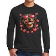 Rottweiler Heart Glasses Cute Rottie Dog Lover Mom Dad Kids Men Long Sleeve T-Shirt