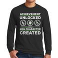 Schwangerschaft Verknden Geschenk Zocker New Character Created Pregnancy Announcement Dad Gamer Men Long Sleeve T-Shirt