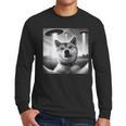 Shiba Inu Dog Dad Mom Graphic Selfie UFOs Weird Aliens Men Long Sleeve T-Shirt Shiba Inu Dog Dad Mom Graphic Selfie UFOs Weird Aliens Men Long Sleeve T-Shirt