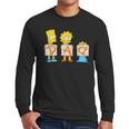 The Simpsons Father's Day Bart Lisa Maggie Dad Birthday Men Long Sleeve T-Shirt