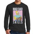 The Simpsons Father's Day Mad Dad Skills Homer Poster Men Long Sleeve T-Shirt