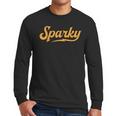 Sparky Electrician Lineman Dad Retro Vintage Novelty Men Long Sleeve T-Shirt