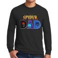 Spider Dad Shirt Birthday Fathers Day Halloween Costumes Pjs Men Long Sleeve T-Shirt
