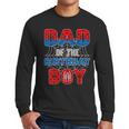 Spider Web Birthday Party Dad Of The Birthday Boy Men Long Sleeve T-Shirt