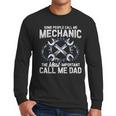Tee Styley Mechanic Dad Novelty Small Men Long Sleeve T-Shirt