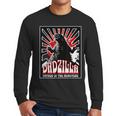 Vintage Dadzilla Father Of The Monsters Fathers Day Men Long Sleeve T-Shirt
