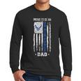 Vintage USA Flag Proud To Be An US Air Force Dad Men Long Sleeve T-Shirt