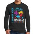 I Am Her Voice She Is My Heart Autism Awareness Daughter Dad Men Long Sleeve T-Shirt