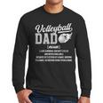 Volleyball Dad Definition Dad Of A Volleyball Player Father Men Long Sleeve T-Shirt