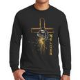 Welder Christian Cross Weld Welding Dad Jesus Lover Men Long Sleeve T-Shirt
