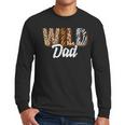 Wild Dad Zoo Born Two Be Wild B-Day Safari Jungle Animal Men Long Sleeve T-Shirt