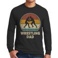 Wrestling Dad Vintage Wrestling Retro Wrestling Lover Men Long Sleeve T-Shirt