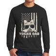 Yorkie Dad Cool Vintage Retro Proud American Men Long Sleeve T-Shirt