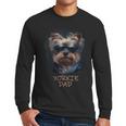 Yorkie Dad Cute Cool Dog In Sunglasses C Men Long Sleeve T-Shirt