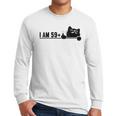 I Am 59 Plus 1 Middle Finger For A 60th Birthday Cat Mom Dad Men Long Sleeve T-Shirt