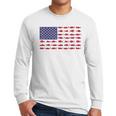 American Flag Fishing-Shirt Men Kids Bass Fish Dad Patriotic Men Long Sleeve T-Shirt