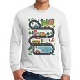 On Back Tired Dads Club Car Race Track On Dad Daddy Men Long Sleeve T-Shirt