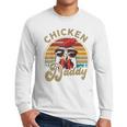 Chicken-Shirt Rooster Daddy Vintage Farmer Dad Father Men Long Sleeve T-Shirt