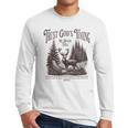 Christian Jesus Bible Verse Deer Elk Buck Hunting Dad Hunter Men Long Sleeve T-Shirt