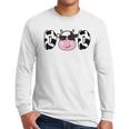 Dad Of The Birthday Girl Cow Daddy Papa Bday Matching Men Long Sleeve T-Shirt